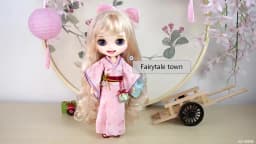 ICY DBS Blyth 1/6 Kimono Set Including Socks Shoes Anime Girl BJD