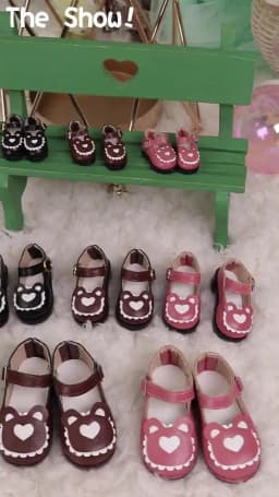 Shoes for ICY DBS Blyth Doll Lovely Bear Shoes for 1/6 and 1/4 BJD 30cm Anime Girl OB24