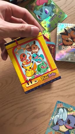 60Pcs Blind Box Vol1 2 PokeBaBy Cute DIY Card Pocket Monster Holographic 1996 Q151 Anime Version Classical Collection Card