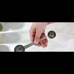 Double Side Measuring Spoon Stainless Steel Coffee Scoop Tablespoon Tool