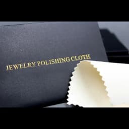 100PCS 10X6.5CM Individual Black Package Silver Polish Cloth Anti Tarnish Jewelry Tools Sterling Silver Polishing Cleaning