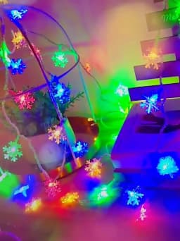 Snowflake Lights String LED Festoon Light USB Plug Christmas Tree Light Aesthetic Room Decoration Wedding Party New Year's Decor