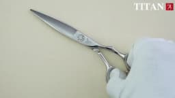 Titan Professional Hair Scissors Barber Tool Beard Ball Screw Hand Made Sharp VG10 Steel Hair Cutting Slicing Scissors