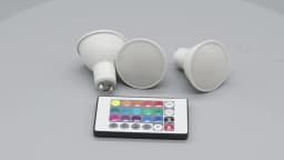1-10PCS RGB GU10 LED Spotlight Bulb 24 Key Remote Control Dimmable 6W AC220V 110V Colorful Change for Bedroom Living Room Lamp