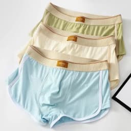 EXILIENS Modal 3pcs Striped Boxer Men Underwear Breathable Mens Boxers Cuecas Masculinas BoxerShorts Man Panties Size M3XL D6380