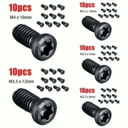 10 Pcs M2.5 M3.5 Torx Screws For Replaces Carbide Insert CNC Lathe Tools Workshop Working Hand Tools Supplies