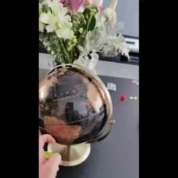 Desktop Decor Globe Geography Creative Home Decor Accessories Retro World Globe Modern Learning World Map For Kids Education Use