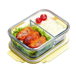 Lunch Box Glass Food Storage Containers with Lids Meal Prep Containers Glass Fresh-Keeping Box Airtight Lunch Boxes Bento Boxes