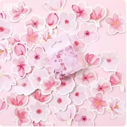 45Pcs Cherry Blossom Sakura Decorative Stickers Pack Adhesive DIY Diary Stationery Children's Gift