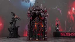 DIY Gothic Book Nook Kit 3D Wooden Miniature Dollhouse with Furniture Handmade Craft Bookshelf Insert Creative Home Decor Gifts