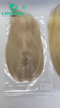 10-18 Inches Hair Topper with Clips 100% Remy Human Hair Toppers For Thin Hair Natural Color Clip In One Piece Hair Extensions