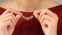 Bubble Letter Necklace Custom 3D Bubble Letters Name Pendant Necklace for Women Balloon Initial Necklaces Personalized Jewelry
