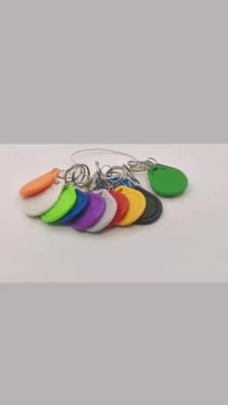 10pcs 125KHz T5577 Keyfobs Rewritable Duplicate Tag 5200 Proximity Copy Access Card ID Token Ring RFID Cloner Keychain