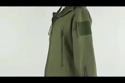 Tactical Shark Men's Soft Shell Jacket Fleece Lined Waterproof Warm Outdoor Combat Coat with Multiple Pockets Windbreaker