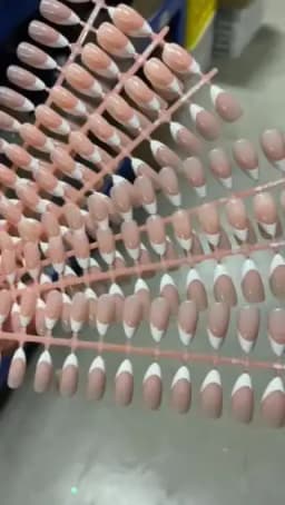 150Pcs/set White French Gel Nail Tips Medium Almond Nude Pink Press On Nail French Tips Matte/Glossy Frosted Soft Gel Nail Tips