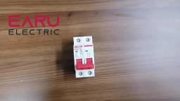 EARU DZ47 DZ47-63 2P 3-63A AC 230V C Curve MCB Miniature Circuit Breaker Overload Short Circuit Protection Switch Din Rail Mount
