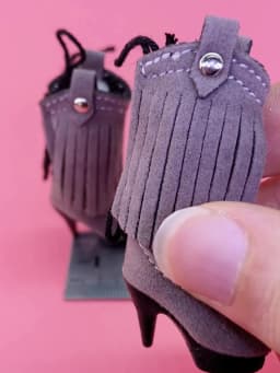 Tilda 2.5cm Mini Doll Boots for Blythe Dolls Toy,Cute High Heel Shoes for Azone Obitsu Licca Doll Accessory Cute Girls Present