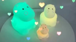 Bear Cat Dog Koala Owl Rabbit LED Night Light Touch Sensor 9 Colors Bedroom Silicone Animal Lamp for Children Kids Baby Gift