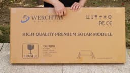 RVPOZWER 12.8V 100W Rigid Solar Panel 18BB N-Type Solar Cells Monocrystalline Silicon Waterproof Solar Panel Camping/Home/RV