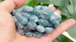 8x12mm Natural Blue Chalcedony Irregular Shape Loose Spacer Beads For Jewelry Making DIY Bracelets Necklace Accessories 15''