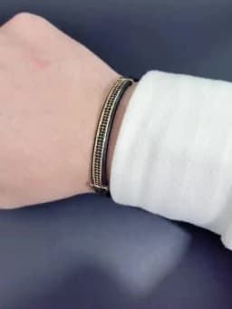 Luxury Punk CZ Bar Braided Man Bracelets For Women Handmade Jewelry Gift