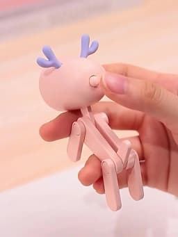Mini LED Night Light Cute Cartoon Puppy Deer Dinosaur Desk Lamp Desktop Ornament Bedroom Table Lights Children Holiday Gifts