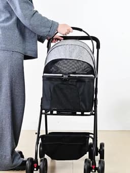 Pet Car Strollers 3in1 Lightweight Foldable Specifically Designed for Walking Dogs Infants Medium-sized Small Dogs Cats Outdoor