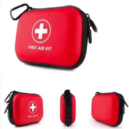 Portable Home First Aid Kit School Emergency Epidemic Prevention PU Waterproof First Aid Kit Car EVA Hard Shell Storage Kit