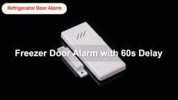 Elecpow Refrigerator Door Alarm 90dB Loud 60 Seconds Time Delay Ultra-Slim Fridge Alarm Window Open Alarm Home kid Safety Alarm
