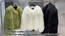 YOLOAgain More Colors 2025 Winter Warm White Mongolia Sheep Fur Jacket Coat Women Outerwear