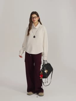 DUSHU Plus-size Women's Oversized Wide-leg Drawstring Cargo Pants Winter 2025 Collection Relaxed Rhythm Casualwear Winter New