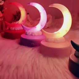 Moon Night Light Bedroom Desk Lamps Decorative Moon Lights DIY Luminous Toy Children Baby Room Bedside Atmosphere Light