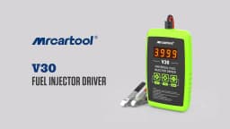 MRCARTOOL V30 Fuel Injector Tester Cleaner 6 Pulse Modes DIY Cleaning Tool Kit 12V Car Fuel Injector Flush Cleaner Adapter
