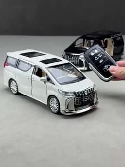 1:24 Alphard VS680 Remote-controlled Car Model Toy Models Alloy Body Rubber Tires Business Vehicle Models Music Light Gifts
