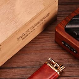 CIGARLOONG-Portable Pipe Lighter, Tobacco Pipe Tool with Gift Box, Classic Travel, Vintage Alloy Bottom Inflatable, CL-115
