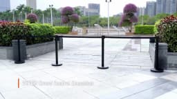 SucceBuy 2/3/6/8 Pcs Belt Stanchion Crowd Control Barrier Stainless Steel Queue Pole Retractable Belt for Bank Airport Stadium