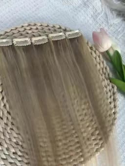Isheeny 6PCS Mini Clip in Human Hair Pad 1Clip On Machine Weft Hair Extensions 12'-16' 30g/Pack Natural Straight Clip Hair Piece