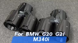 For BMW M240i M340i M440i G20 G21 G22 G42 Exhaust Pipe Upgrade Quad Muffler Tailpipe Tip Nozzle Exhaust Head