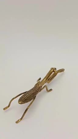 Simulation Brass Mantis Ornament Antique Insect Figurines Miniature Desk Decorations Craft Tea Pet Feng Shui Collectibles