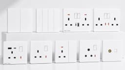 UK Standard Power Socket 13A Quick charge Plug 20W Smart Type-C Wall Outlet,220V Electrical Universal Wall Light 2way Switch