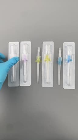 1-50pcs Butterfly Type IV Cannula Intravenous Injection Catheter with Wings 22G 24G 26G Veterinary Small Winged IV Cannula