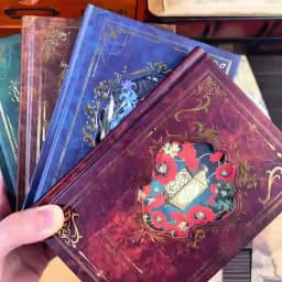 Mr.Paper 192pcs Vintage Style Notebook Set, Gold Foil Writing Pad for Journaling Note Taking, Retro Stationery Paper Sheets