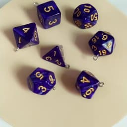 Leslie 7pcs/set Colorful Different Number Acrylic Dice Charms Game Props Multi-faceted Digital Dice for DIY Jewelry Making