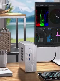 Topton AI Mini PC Gaming 128GB LPDDR5 AMD Ryzen AI Max+395 Radeon 8060S 4*M.2 NVMe Firewall NAS Computer Dual NIC 10G 2.5G WIFI7