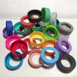 28 Colors 6.0CM Silicone Cup Bottom Cover 60MM Cup Bottom Ring Coaster Sleeve Sheath Wear-resistant Anti-fall Bottom Cover
