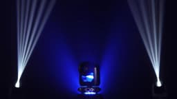 LeLeght 200W Moving Head 18-Facet Prism Stage Light 14CH DMX512 With Sound Activated for Parties Wedding Church Live Show Bar