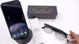 Smart glasses, app translation, color-changing lenses, high-definition voice calls, Hi-Fi music quality, open-ear audio glasses.