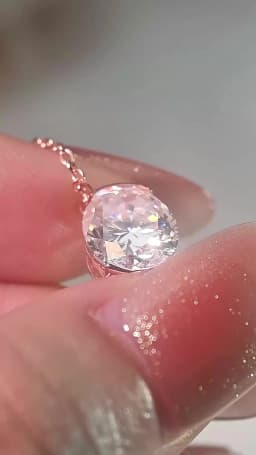 Smyoue New 1-3CT Pass Test Oval Cut Moissanite Necklace for Women Rose Gold Plated Wedding Solitaire Pendant 925 Sterling Silver
