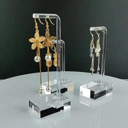 Clear Acrylic Hanging Earring Display Stand Jewelry Showing Case Earring Organizer Earring Holder Jewellery Stands