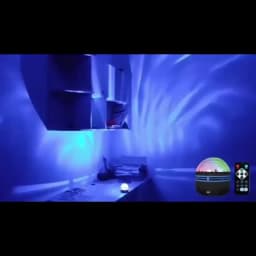 LED Water Ripple Projector Light Atmosphere Rotating Projection Lamp with Remote Control 7 Color for Home Christmas Halloween